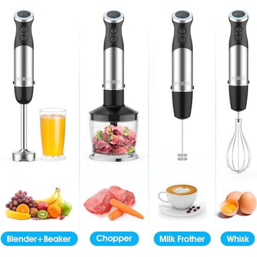 Upgraded Immersion Blender Handheld (Black)