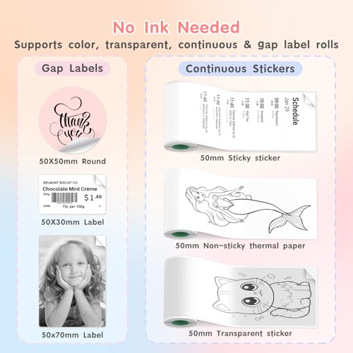 JD 23 Sticker Printer (Pink)