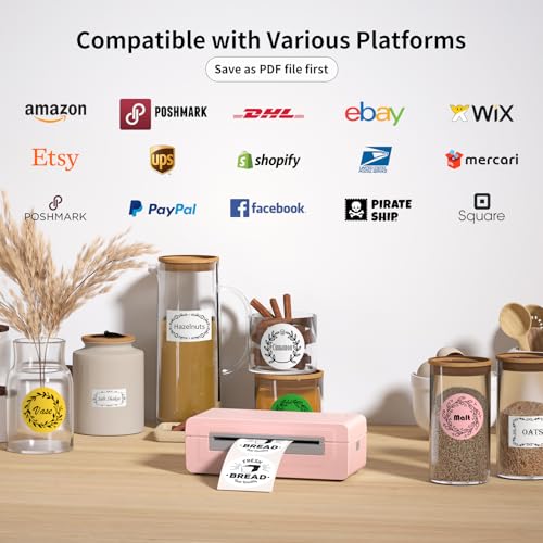 Bluetooth Thermal Shipping Label Printer