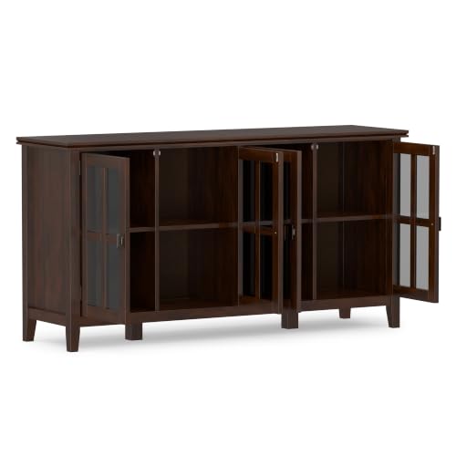 Artisan 66" Wide Solid Wood Sideboard in Russet Brown (Russet Brown / 66 inch)