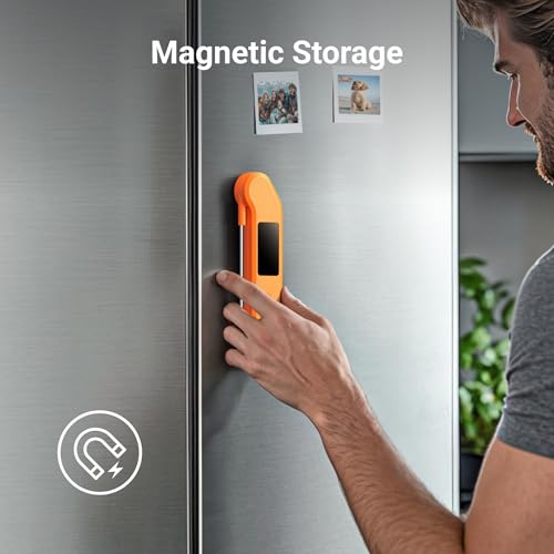 1 Sec Professional Digital Meat Thermometer (Orange)