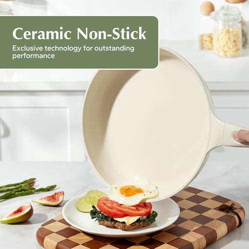Ceramic Pan Nonstick (Beige / 11inch Frying Pan)