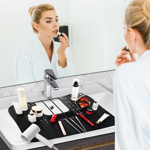 Sink Foldable Cover for Counter Space (Black)