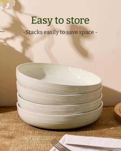 Milkyway 33 oz Pasta Bowls Set of 4 (Cream / Set of 4)