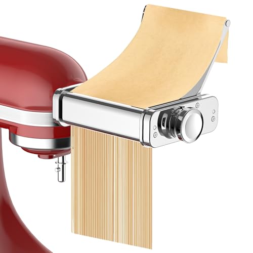 Pasta Attachment for KitchenAid Stand Mixer (Silver)