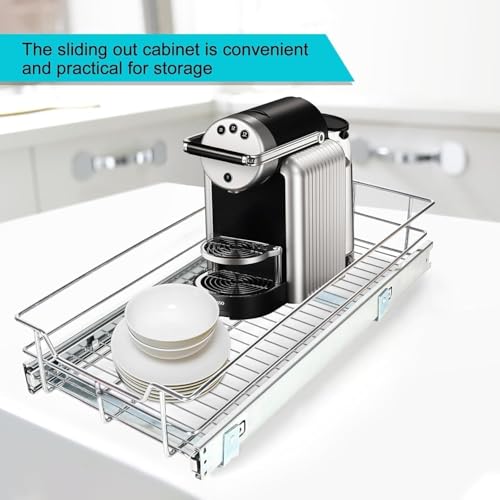 Pull Out Cabinet Organizer 9" W X 17" D