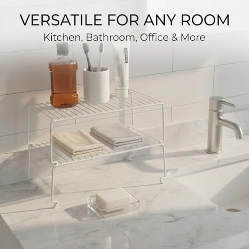 4 Pack Kitchen Cabinet Shelf Riser (4 Count)