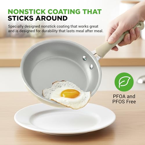 20 Piece Nonstick Cookware & Bakeware Set (White)
