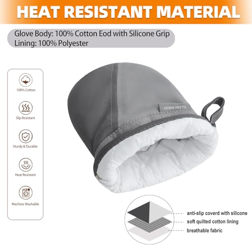Mini Oven Mitts (Gray)