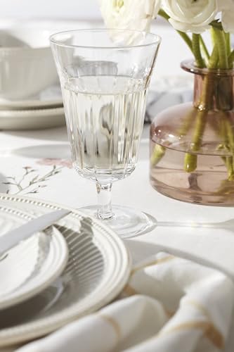 895721 French Perle Groove Dinner Plates (Dinner Plates, Set of 4)