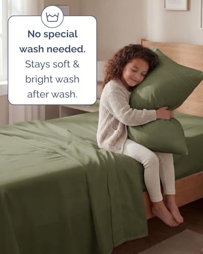 Twin Size 3 Piece Sheet Set (15 - Sage Green / Twin)