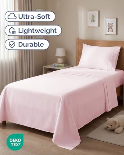 Twin Size 3 Piece Sheet Set (30 - Lavender Pink / Twin)