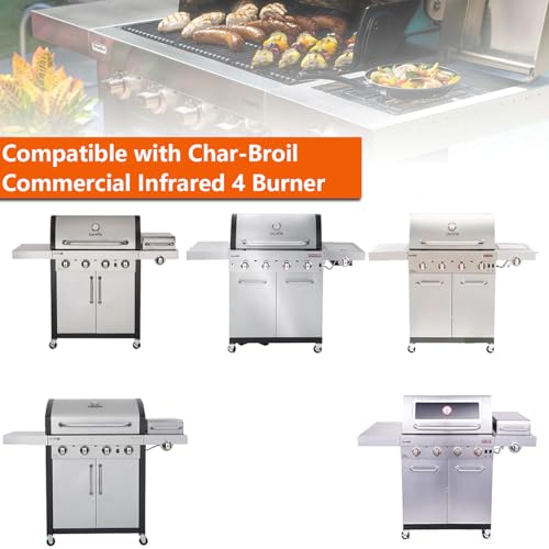 Grill Grate & Emitter Plate Kit for Charbroil TRU (17" x 28.5" for 4-Burner)
