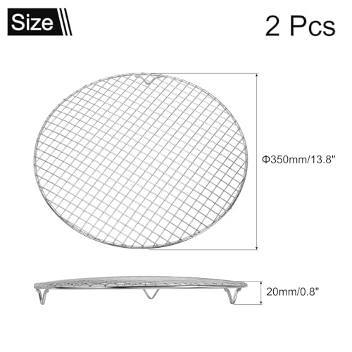 2 Pcs Round Cooking Rack with Legs (2 Count)