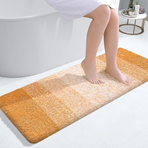 Bathroom Runner Rug 47x17 (47" X 17" / Golden Yellow)