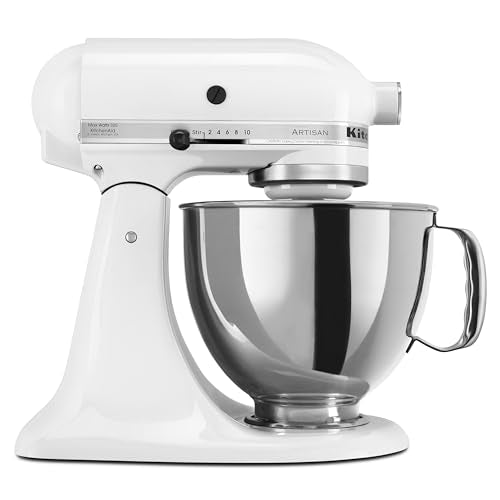 Artisan, 5-Qt Tilt Head Stand Mixer, KSM150PS, White (White)