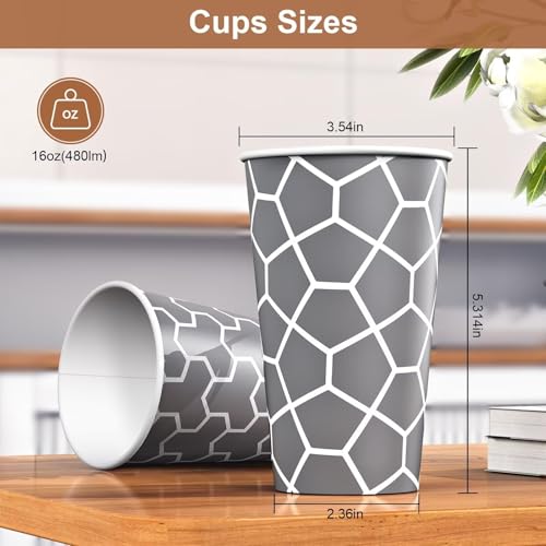16 oz Paper Cups 180 Pack (16oz-180)