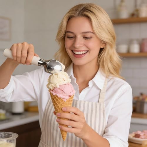 Heated Ice Cream Scoop (Upgraded White)
