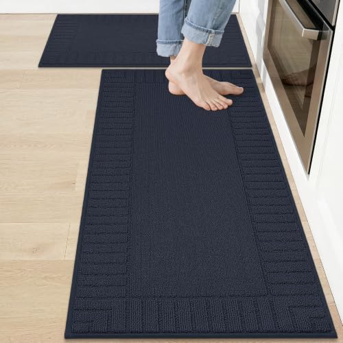 Kitchen Rugs Non Slip Washable 2PCS (10.83 Sq Ft)