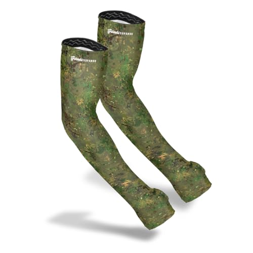 Gardening Arm Sleeves (Small-Medium / Green Brush Camo)