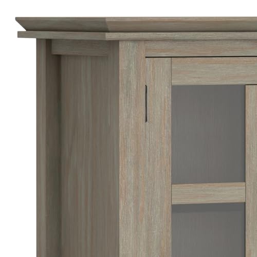 Artisan 38" Wide Solid Wood Cabinet in Distressed Grey (Distressed Grey / 38 inch)
