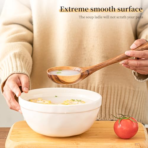 Wooden Soup Ladles (1 PC Teak Ladle)