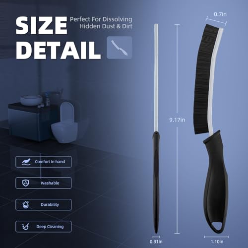 Crevice Cleaning Brushes (Black)