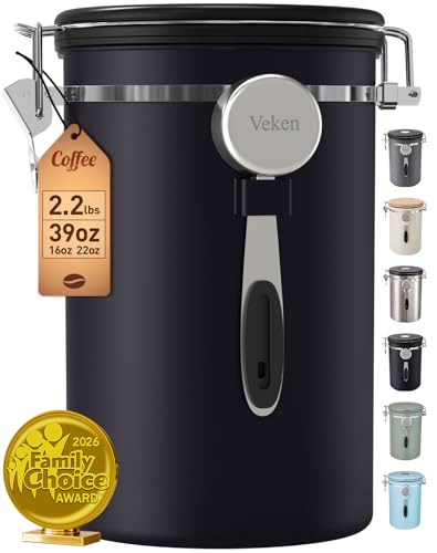 Coffee Canister (Black / 39 oz)