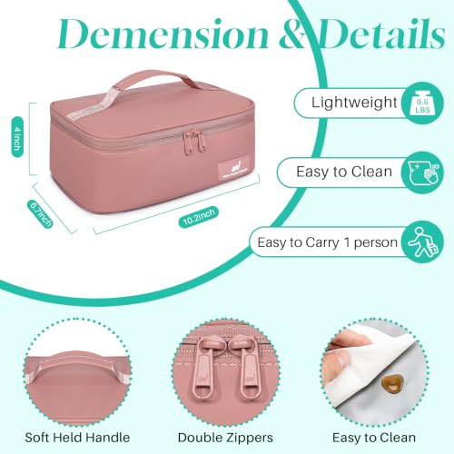 Insulated Lunch Bag for Adults (Dark pink / Small (4.5 Liters))