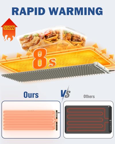 Warming Mat for Food Extra Large (Beige / 39.4x15 Inch)