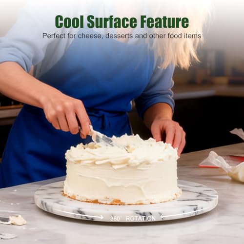 Marble Lazy Susan (Arabescato White / 12")