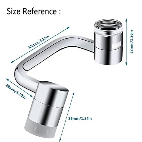 Universal 1080° Rotating Faucet Extender Aerator