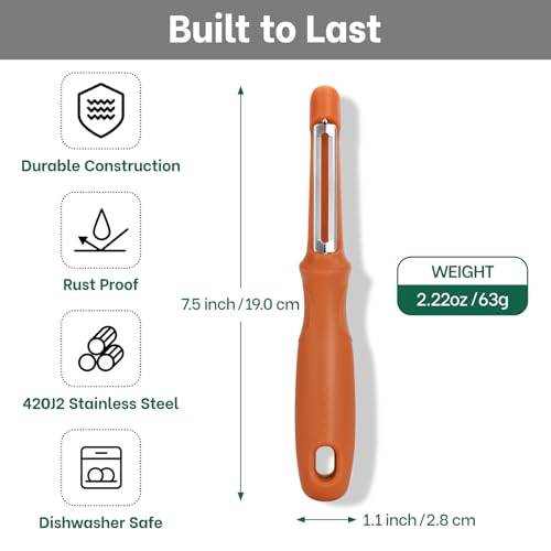 Swivel Vegetable Peeler (Orange)