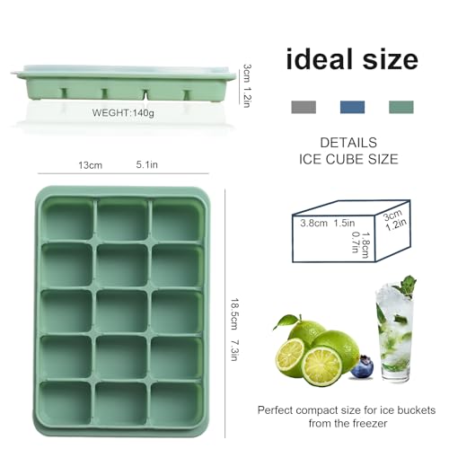 Silicone Ice Cube Trays (3 Count)