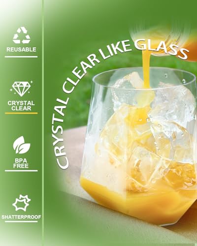 40 Pack Plastic Wine Glasses (40 Count)