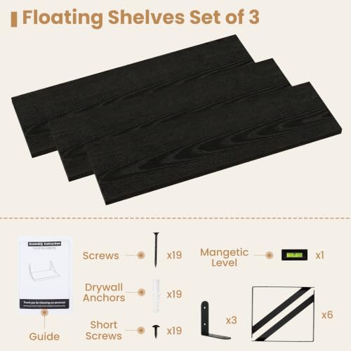 Floating Book Shelves for Wall