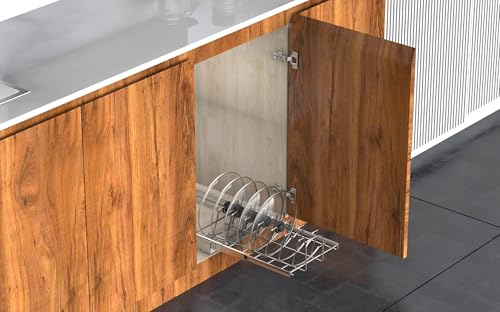 Slide Out Pan and Pot Lid Organizer For Under Cabinet (Pot lid organizer)