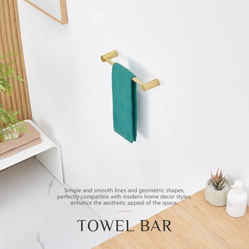 Hand Towel Bar for Bathroom Hardware Accessory 12 (Brushed Gold / 12-Inch)