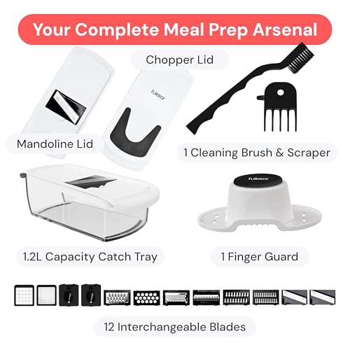 Pro Original Vegetable Chopper & Mandoline Slicer Kitchen Gadget (White / All-in-1)
