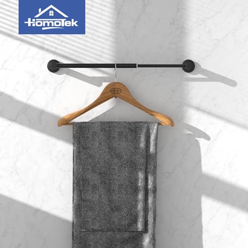 2 Pack Adjustable Towel Bar (2 Pack / Economical-matte Black)