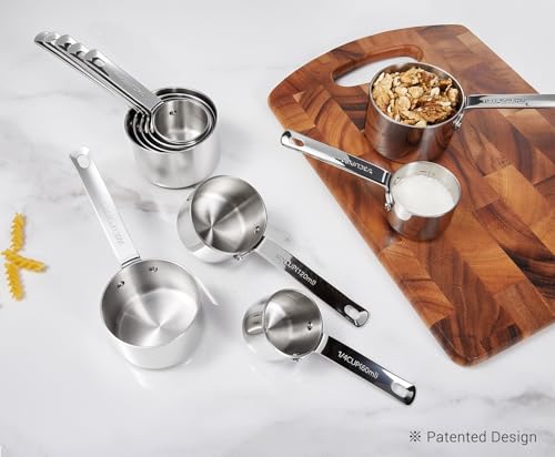 Premium 18 10 Measuring Set (Silver / Measuring Cups & Spoons)