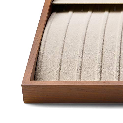 Wood 13 Grids Necklace (Creamy-white 13 grid necklace/pendant/bracelet tray)