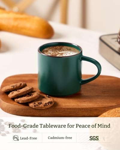 Coffee Mugs Set of 8 (Dark Green / 8pcs)