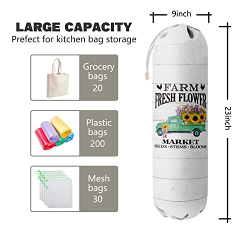 Grocery Bag Holder Organizer (Farmhouse 01)