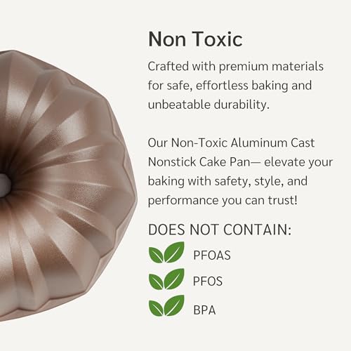Inara 10 Cup Fluted Cake Pan Nonstick