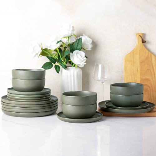 9.75'' Large Ceramic Pasta Bowls (Reactive Glaze / Set of 6)