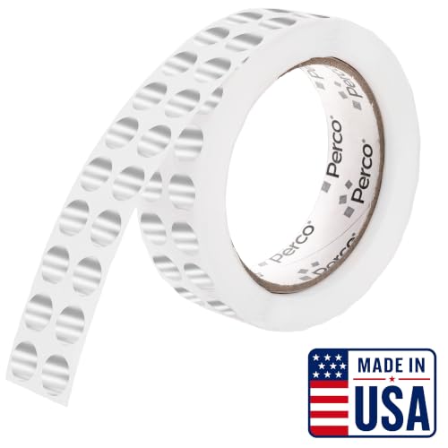 Metallic Silver Round Circle Dot Sticker 1 (Metallic Silver / 0.5 Inch)