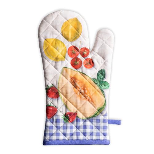 Maison d'Hermine Oven Gloves 100% Cotton Oven Mitt (078 - Gourmand / 7.5" x 13" (Oven Mitt))