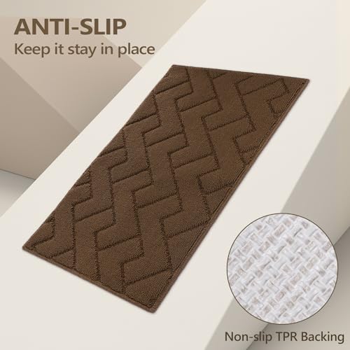 Kitchen Runner Rug (Dark Brown / 20"x59"+20"x32")