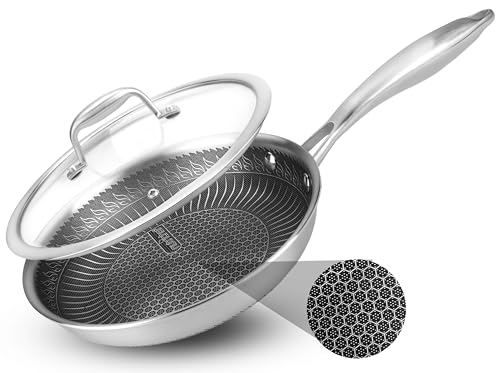 8" Stainless Steel Frying Pan with Lid (8" Frying pan / Stainless Steel)
